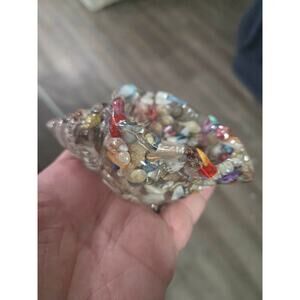 Handmade resin Shell Candle Holder